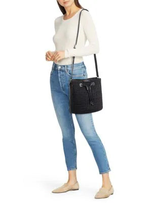 Calvin Klein Ash Crossbody Bucket Bag Black