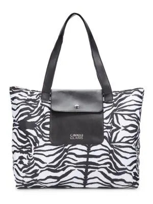 Cavalli Large Zebra Print Tote