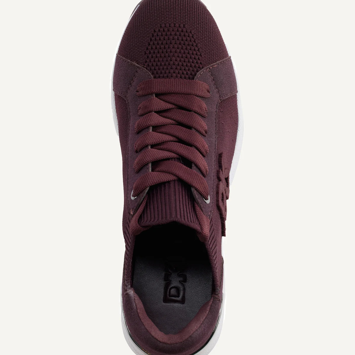 DKNY KASIA LACE UP WEDGE Burgundy 8M