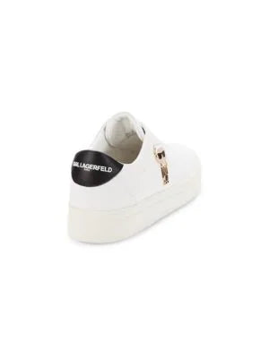 Karl Lagerfeld Paris Ceci Logo Leather Slip On Sneakers 10M