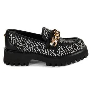 Karl Lagerfeld Paris Gala Monogram Chain Trim Loafers 8M