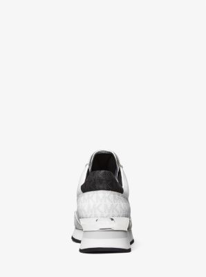 Michael Kors Maddy Two-Tone Logo Trainer White 9M