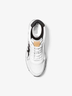 Michael Kors Maddy Two-Tone Logo Trainer White 9M