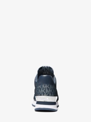 Michael Kors Maddy Two-Tone Logo Trainer Navy 9M