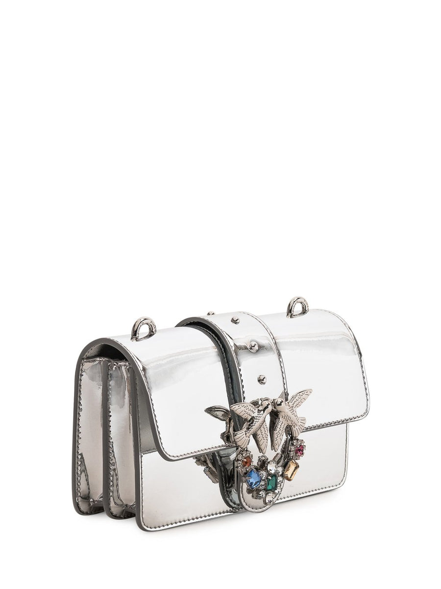 PINKO Mini Love Bag Jewels Silver