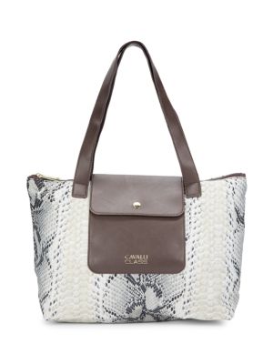 Cavalli Class by Roberto Cavalli Medium Animal Print Tote